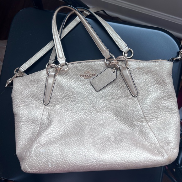 Coach Gold Leather Bag - Picture 1 of 16
